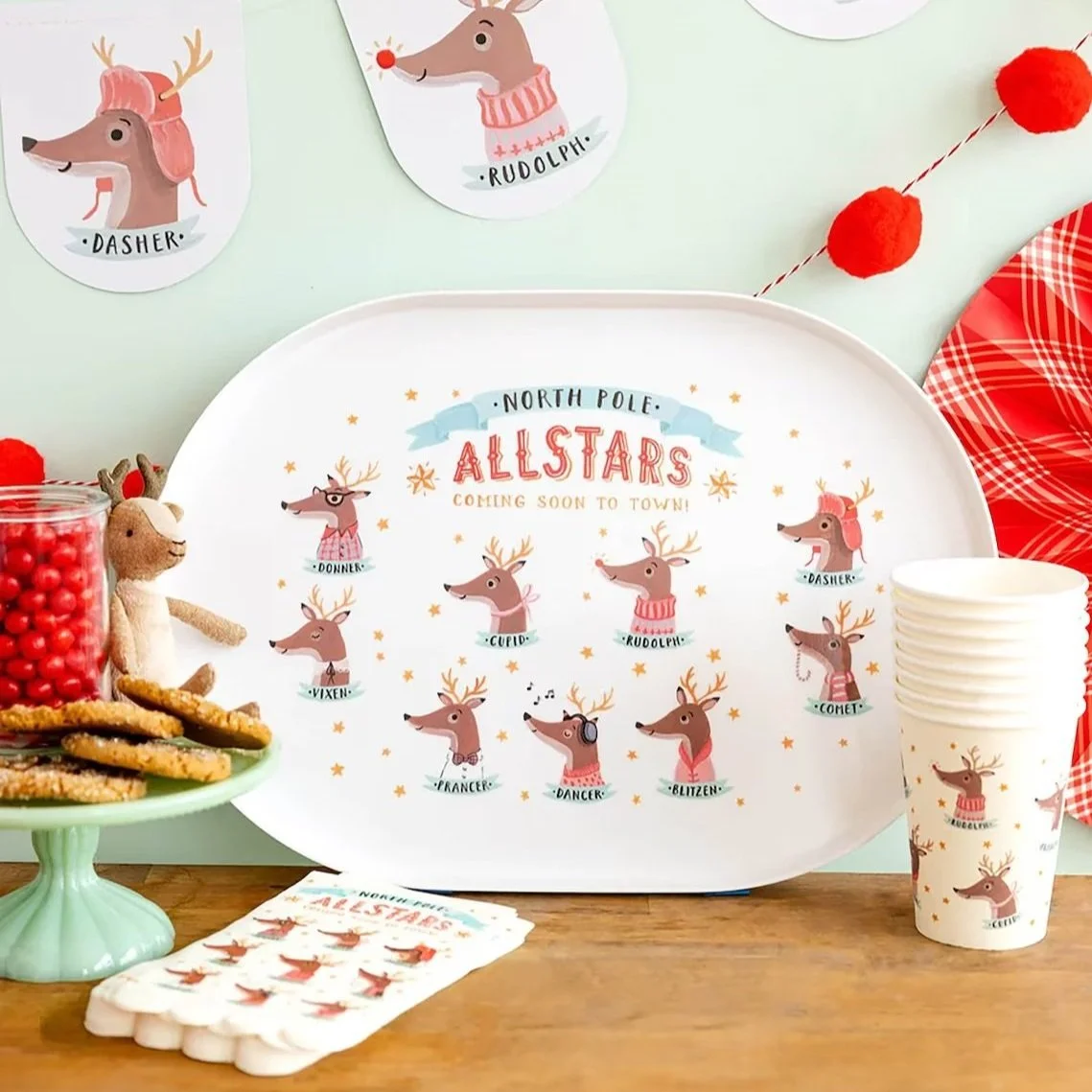 Santa top plate set